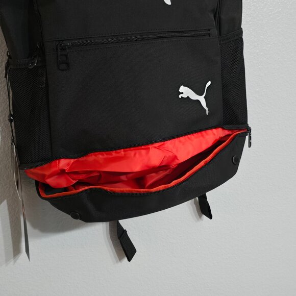 Puma Daily Backpack w Laptop Sleeve. Black.  Footwear compartment.  Nwt. - Picture 7 of 9